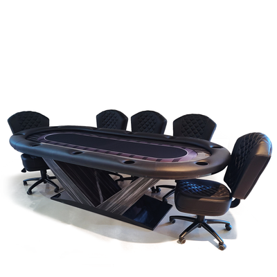 Direct Solid Wood Poker Table with V Support