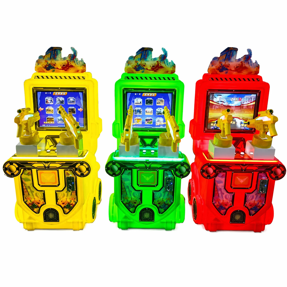 Dual Gun Arcade Shooting Game Machine with Coin Operated System