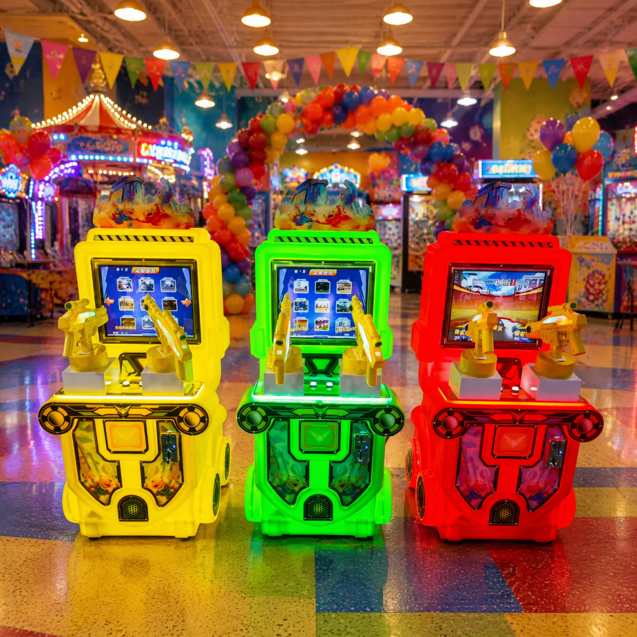Dual Gun Arcade Shooting Game Machine with Coin Operated System