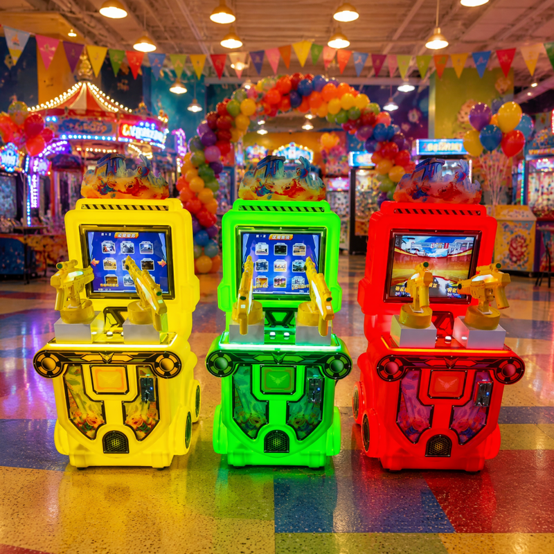 Dual Gun Arcade Shooting Game Machine with Coin Operated System