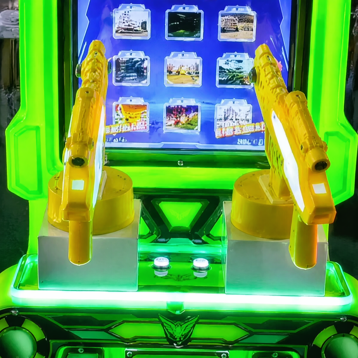 Dual Gun Arcade Shooting Game Machine with Coin Operated System