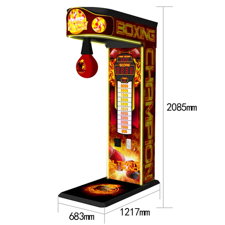 Entertainment Arcade Boxing Punch Machine Hercules Force Meter