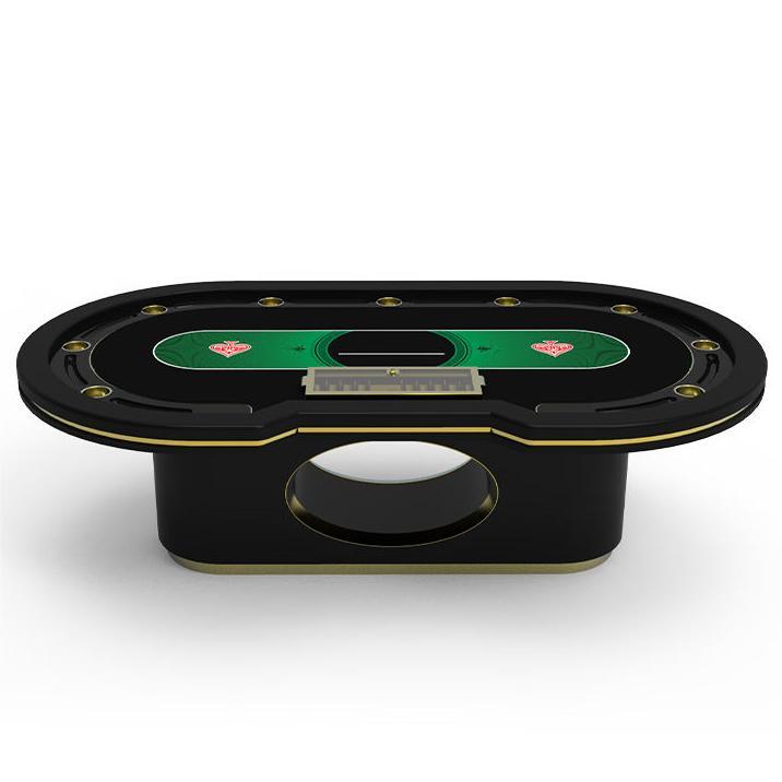 Exquisite Deluxe Design Oval Texas Poker Table
