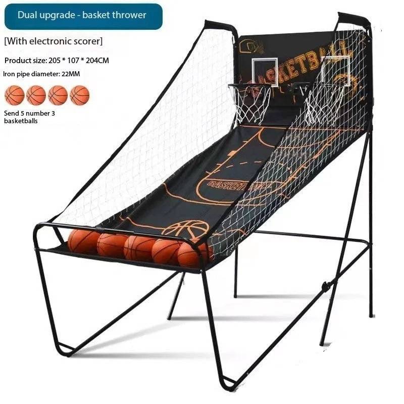 Foldable Metal Basketball Shooting Arcade Game Machine