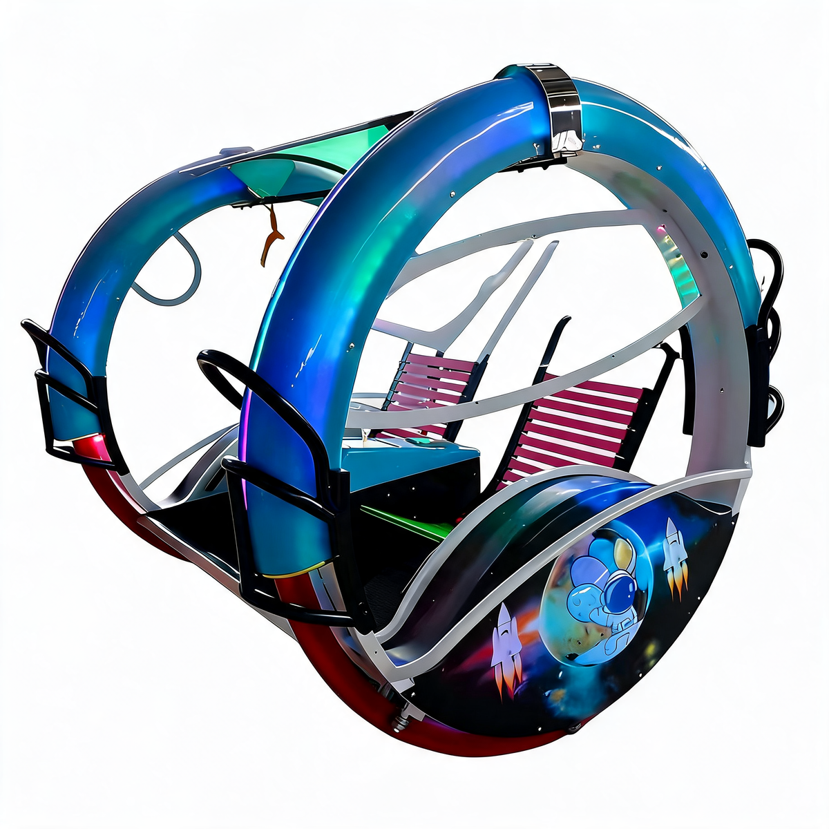 Amusement Park Equipment Degree Rotating Happy Rolling Car