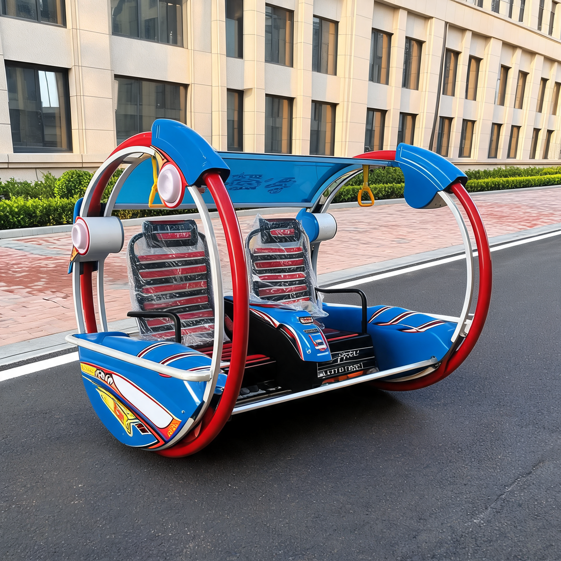 Coin Operated Amusement Park Rides Swing Car