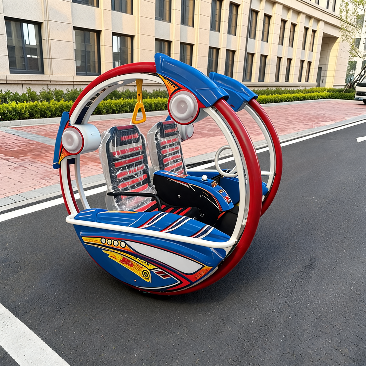 Coin Operated Amusement Park Rides Swing Car