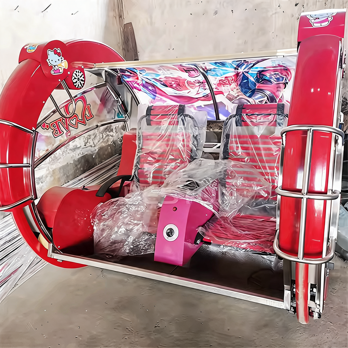 Electric Swing 360 Bar Car Ride Spinner