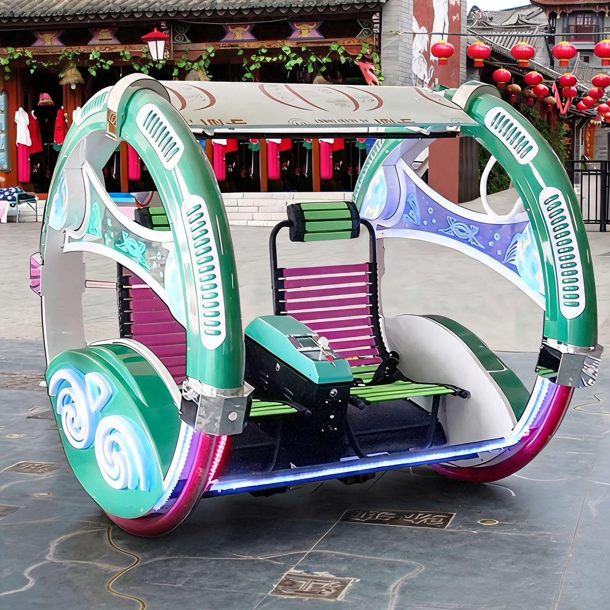 360 Degree Rolling Swing Car Happy Model Ride