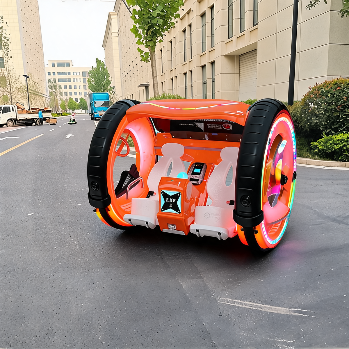 Amusement Park Rides 360 Degree Electric Leswing Happy Car