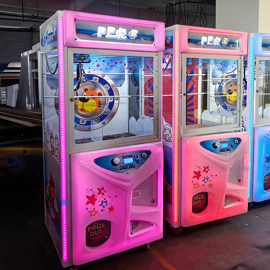 Claw Crane Machine Mini Metal English Cabinet
