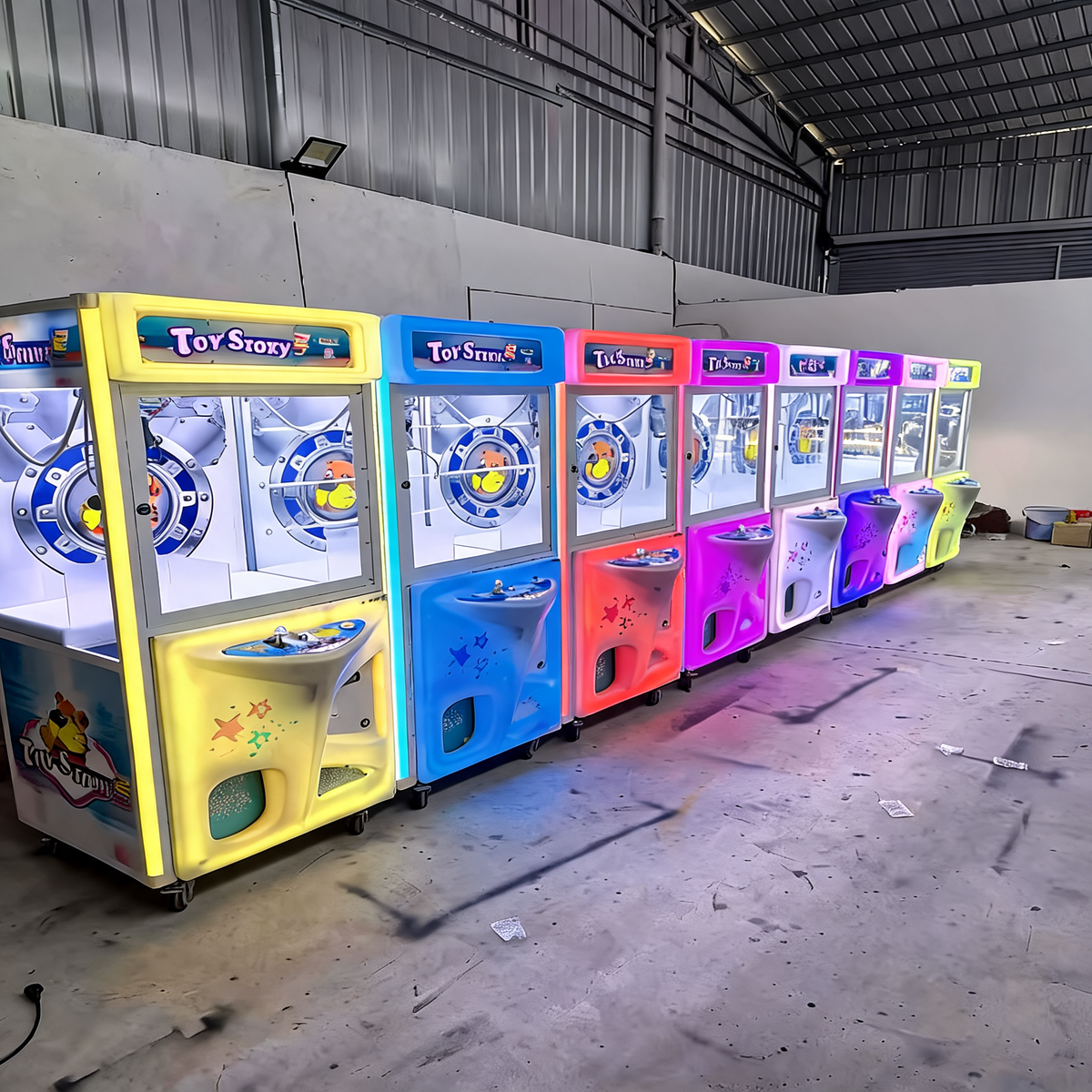 Claw Crane Machine Mini Metal English Cabinet