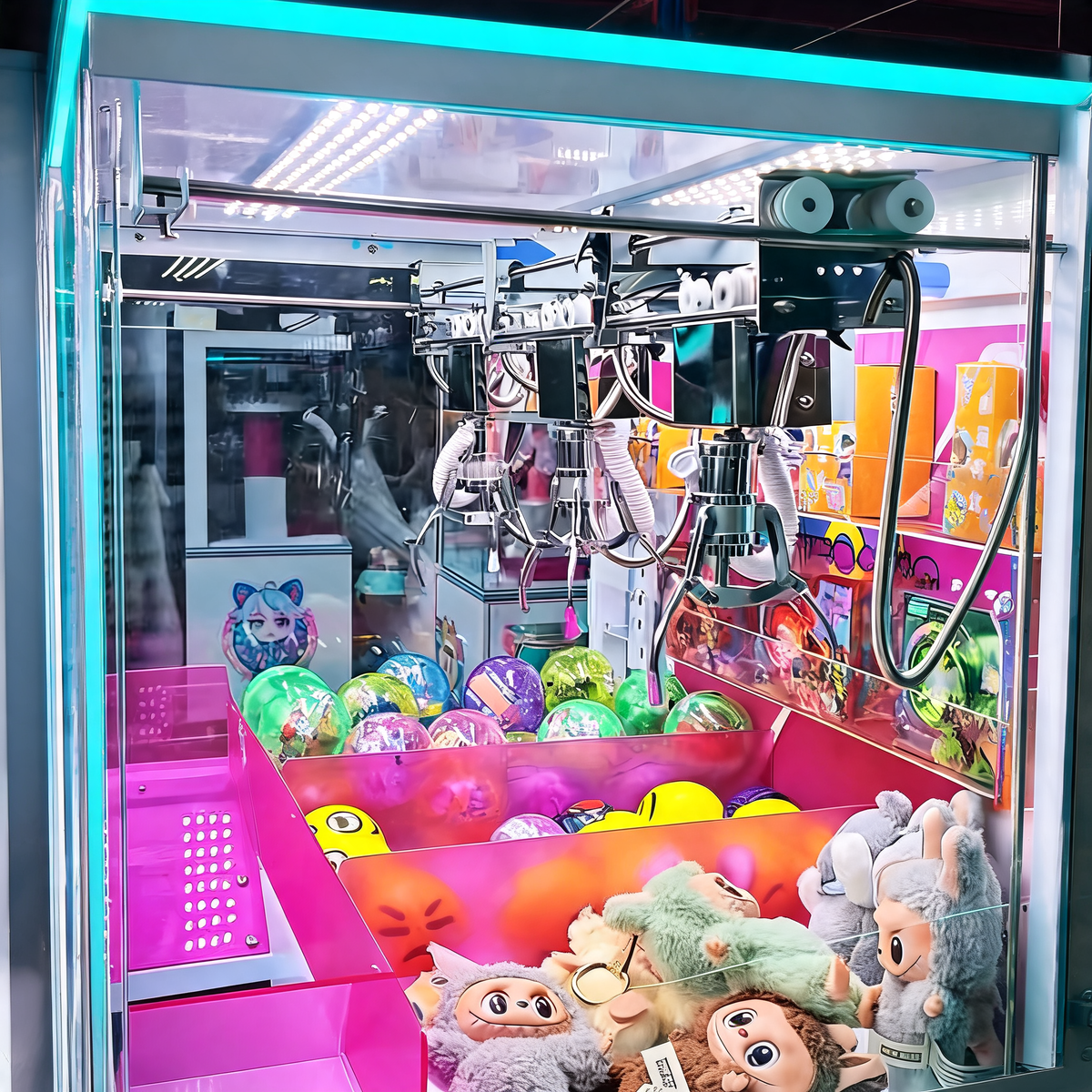 Coin Operated Mega Mini Claw Machine Commercial Arcade Crane