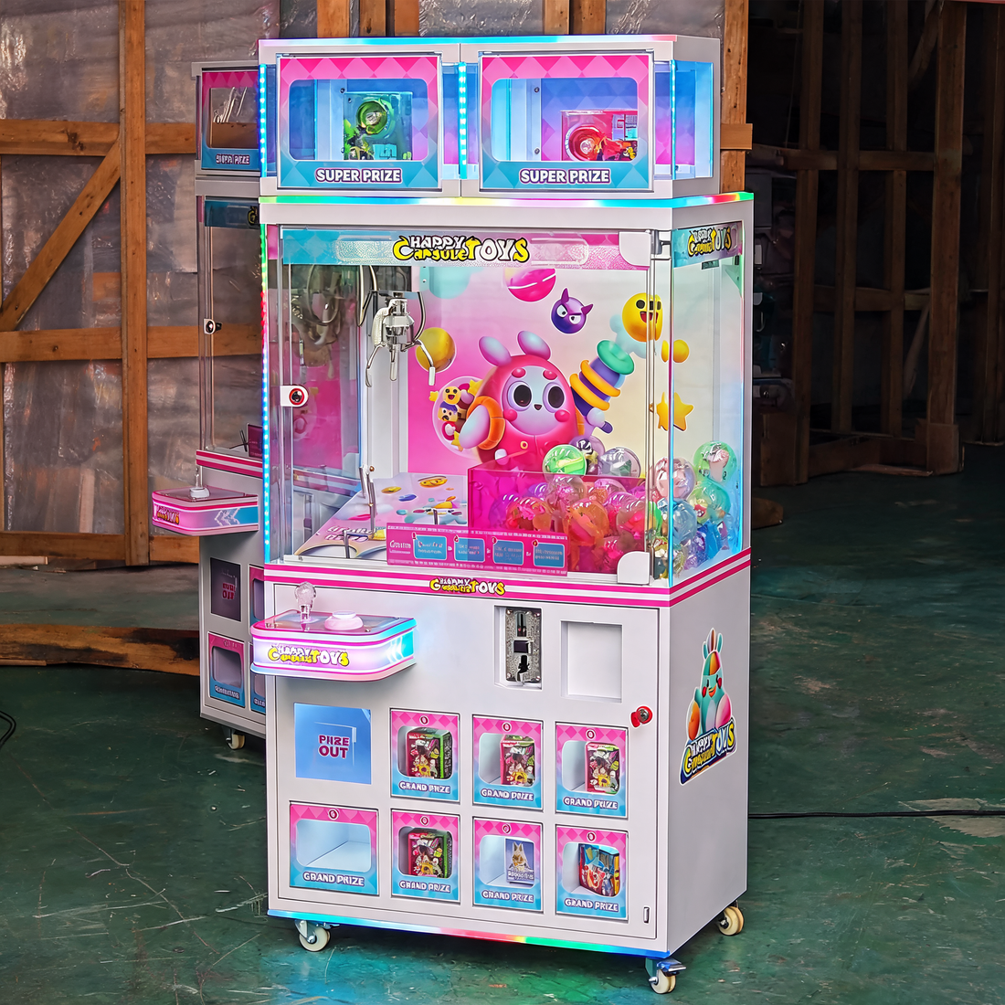 Coin Operated Mini Claw Crane Machine Metal