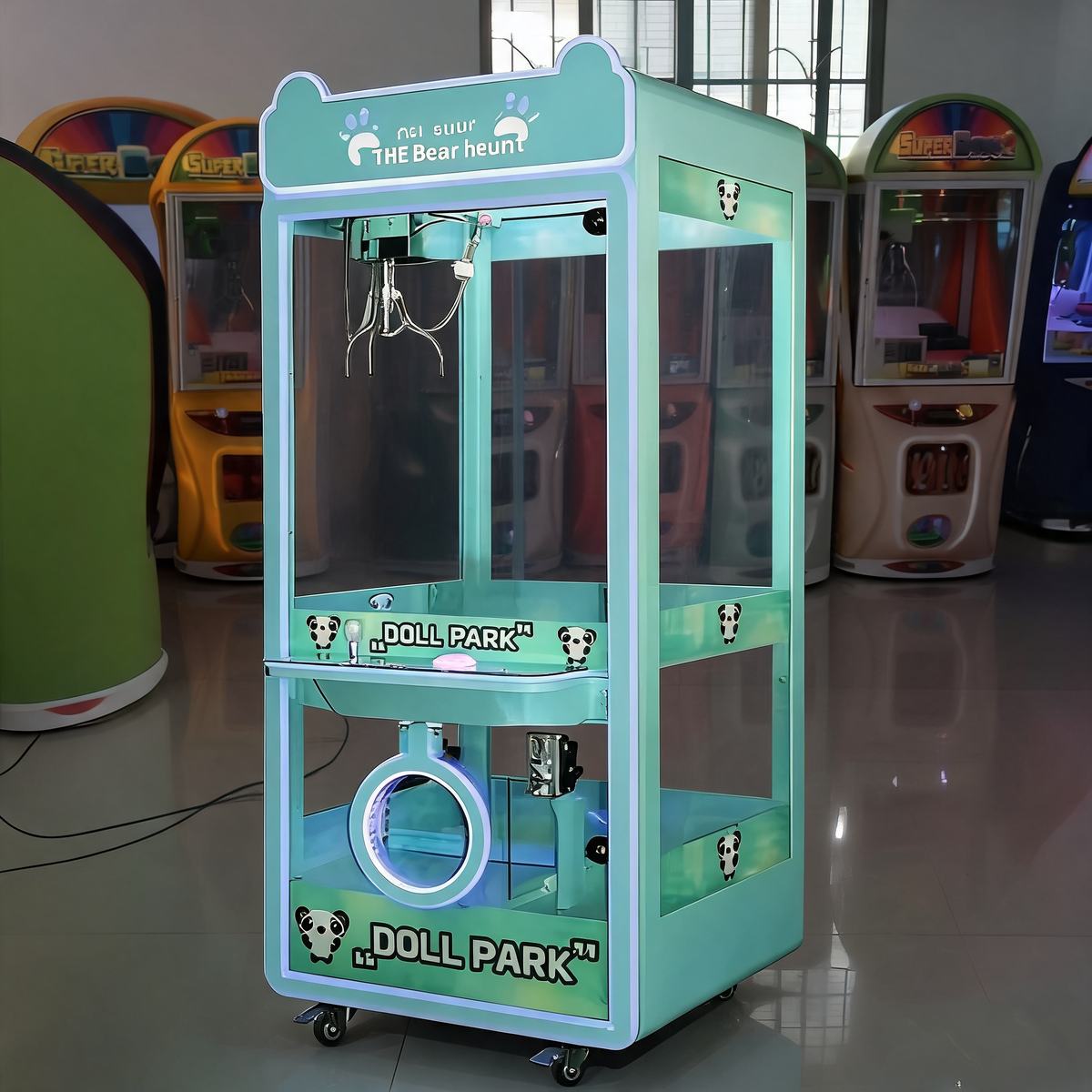 Commercial Arcade Crane Game Machine Kid Friendly Coin Operated