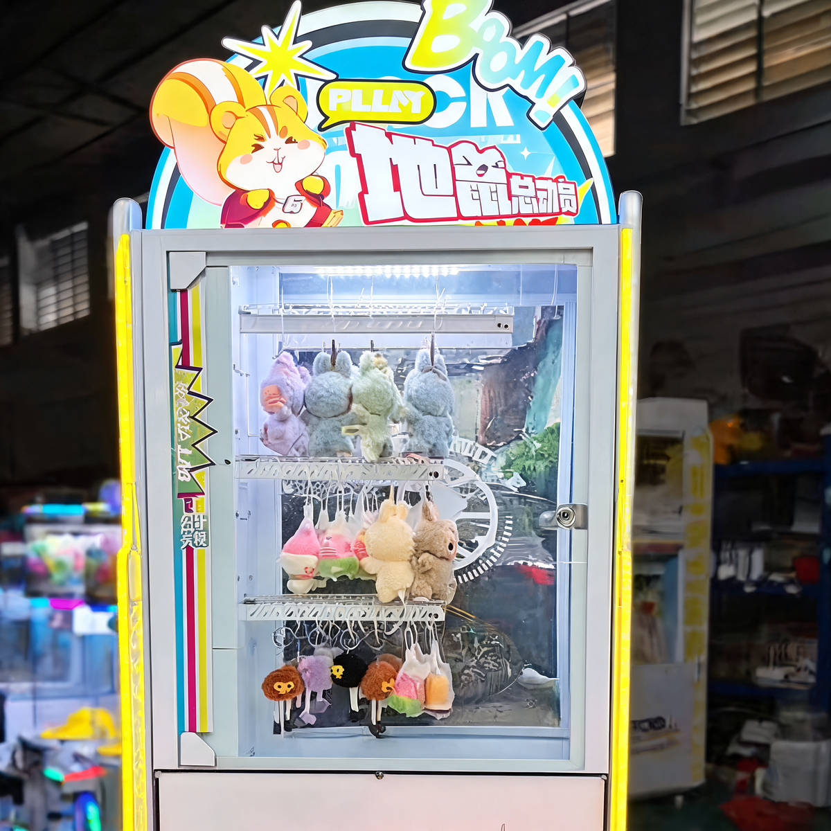 Coin Operated Hamster Hammer Whack Mole Game Cabinet
