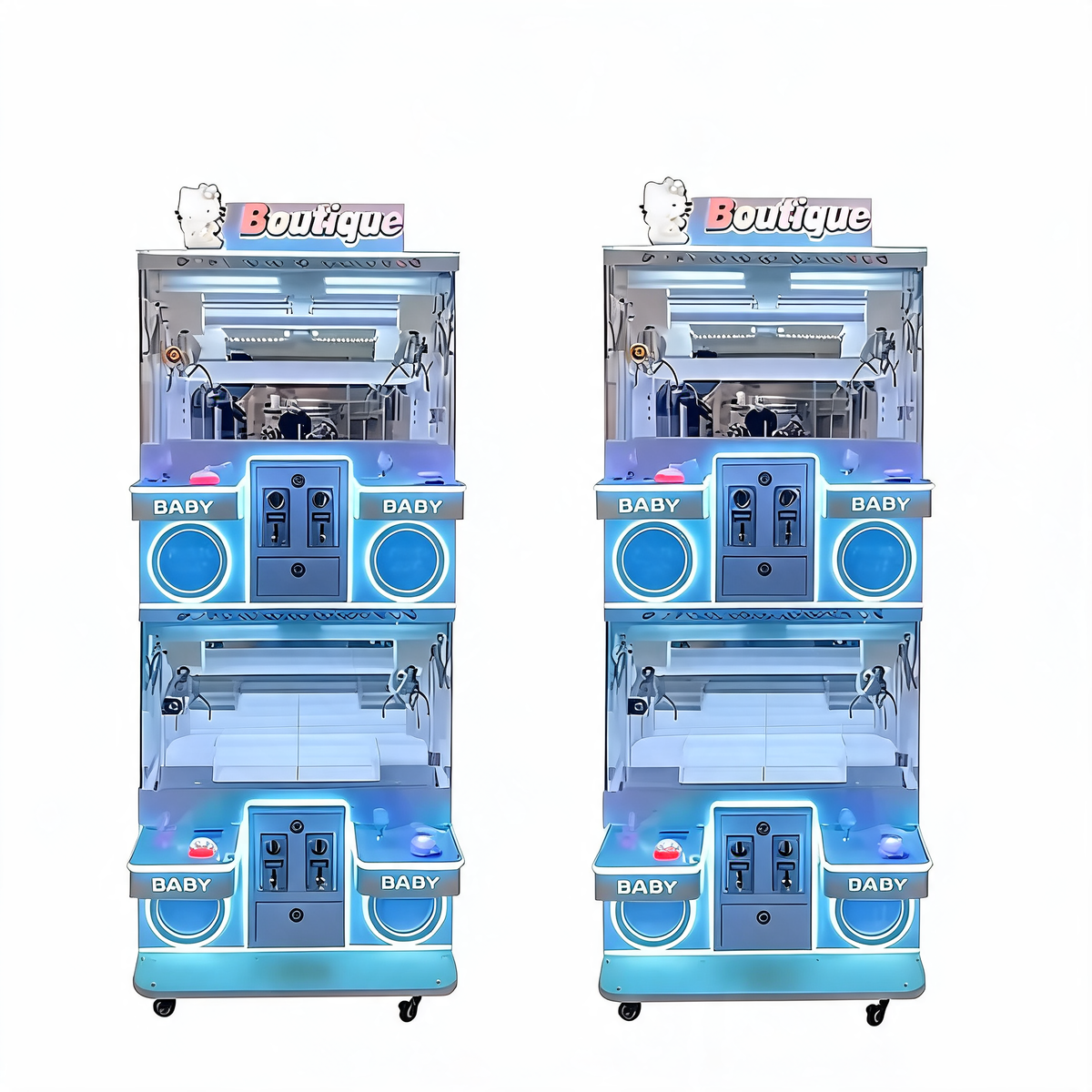 Arrival 4 Player Cube Crane Prize Arcade Machine Coin