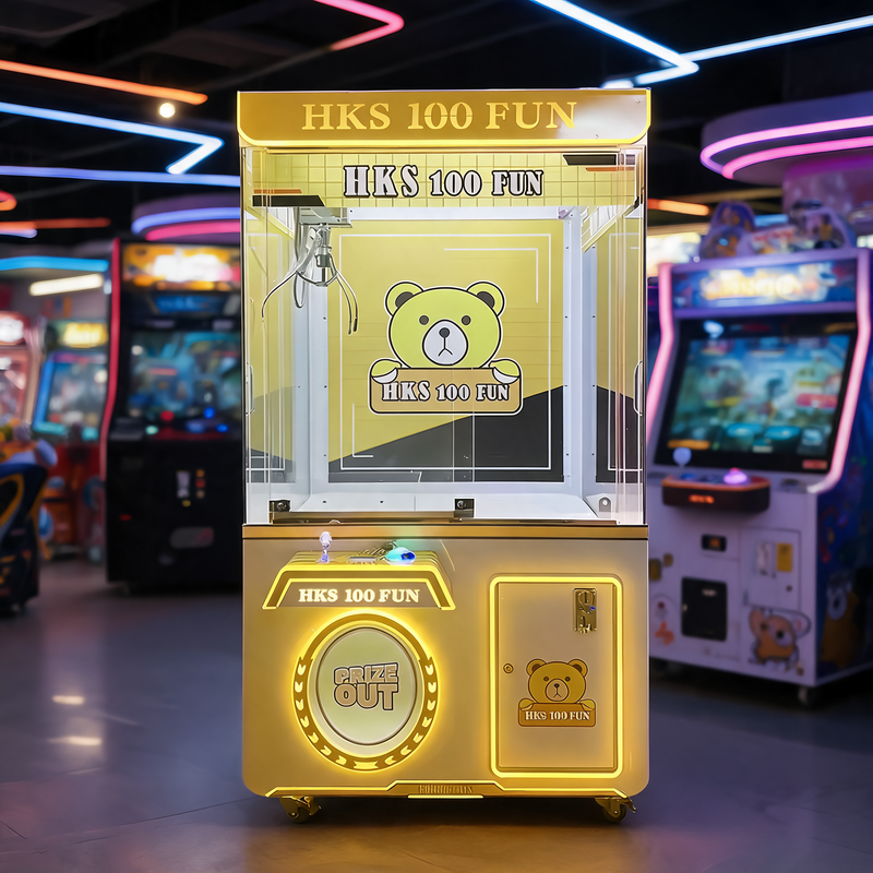 Large Plush Toy Crane Machine Big Claw Arcade Cabinet