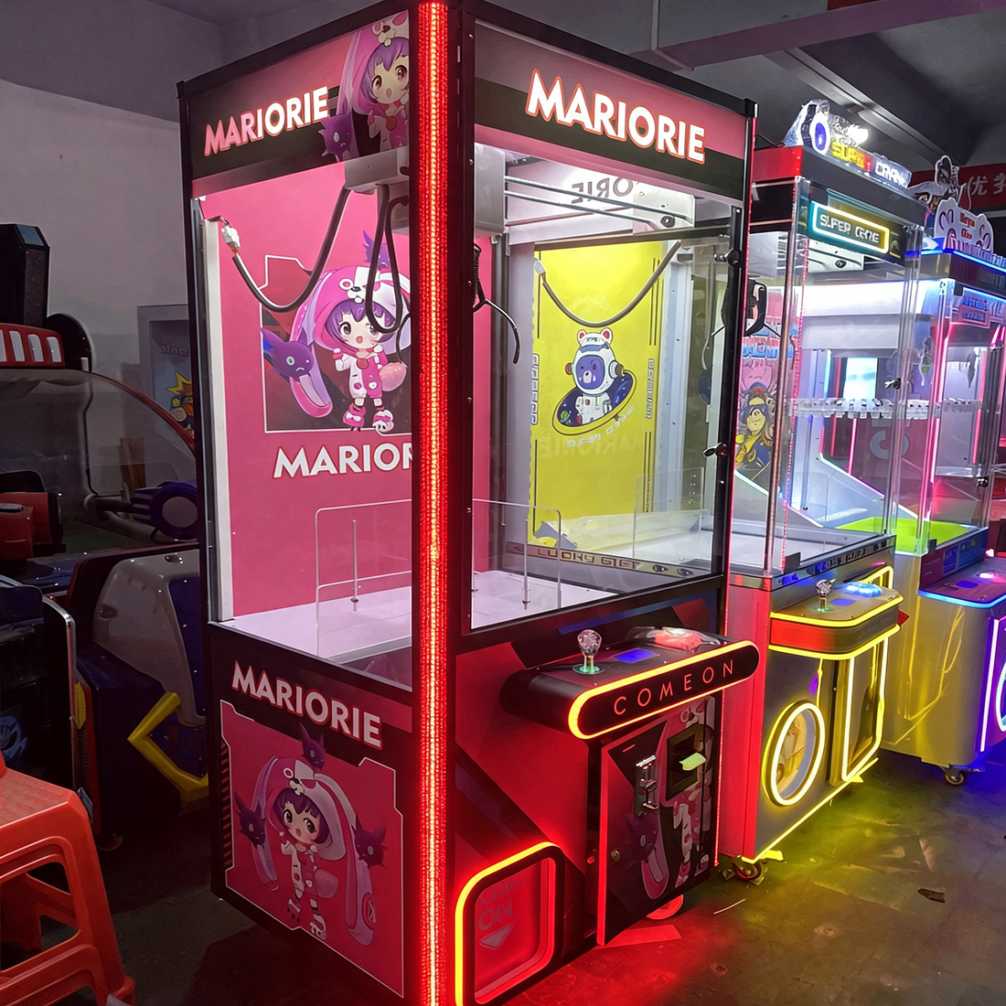Good Wooden Cabinet Plush Doll Prize Toy Crane Machine