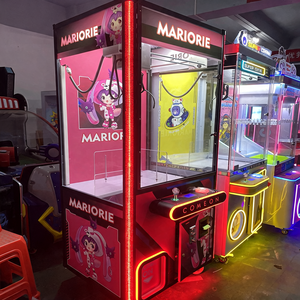 Good Wooden Cabinet Plush Doll Prize Toy Crane Machine