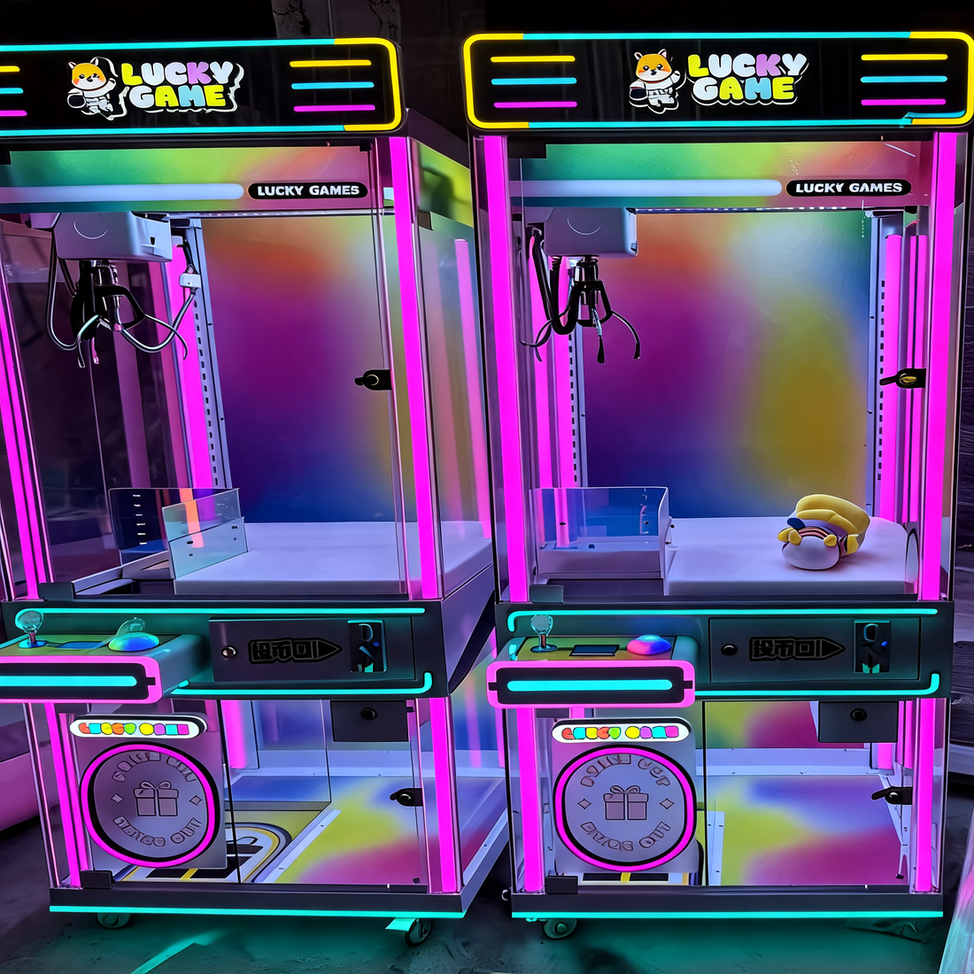Popular Luxury Claw Crane Machine Bill Operation Arcade Unit
