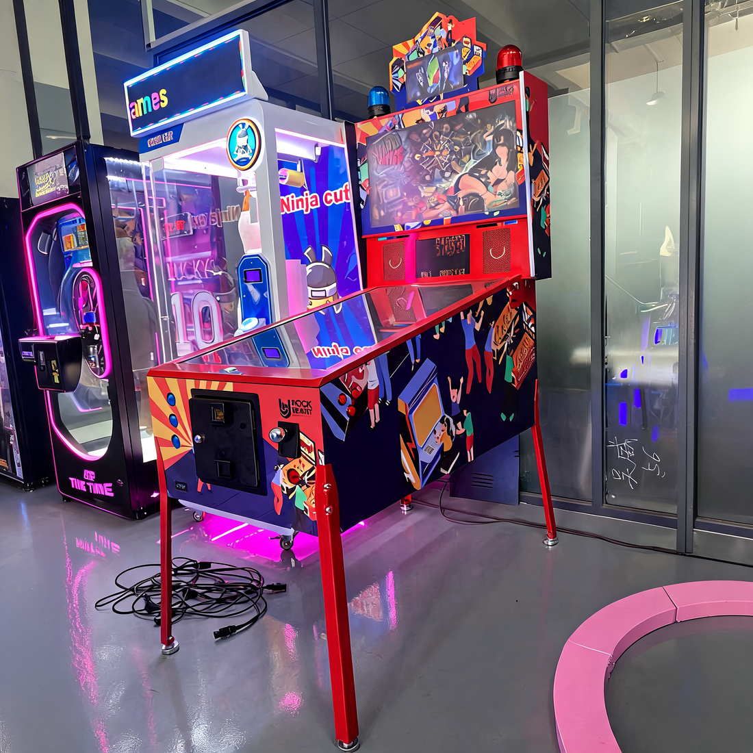 Source Screen Virtual Pinball Machine 49 Inch Cabinet