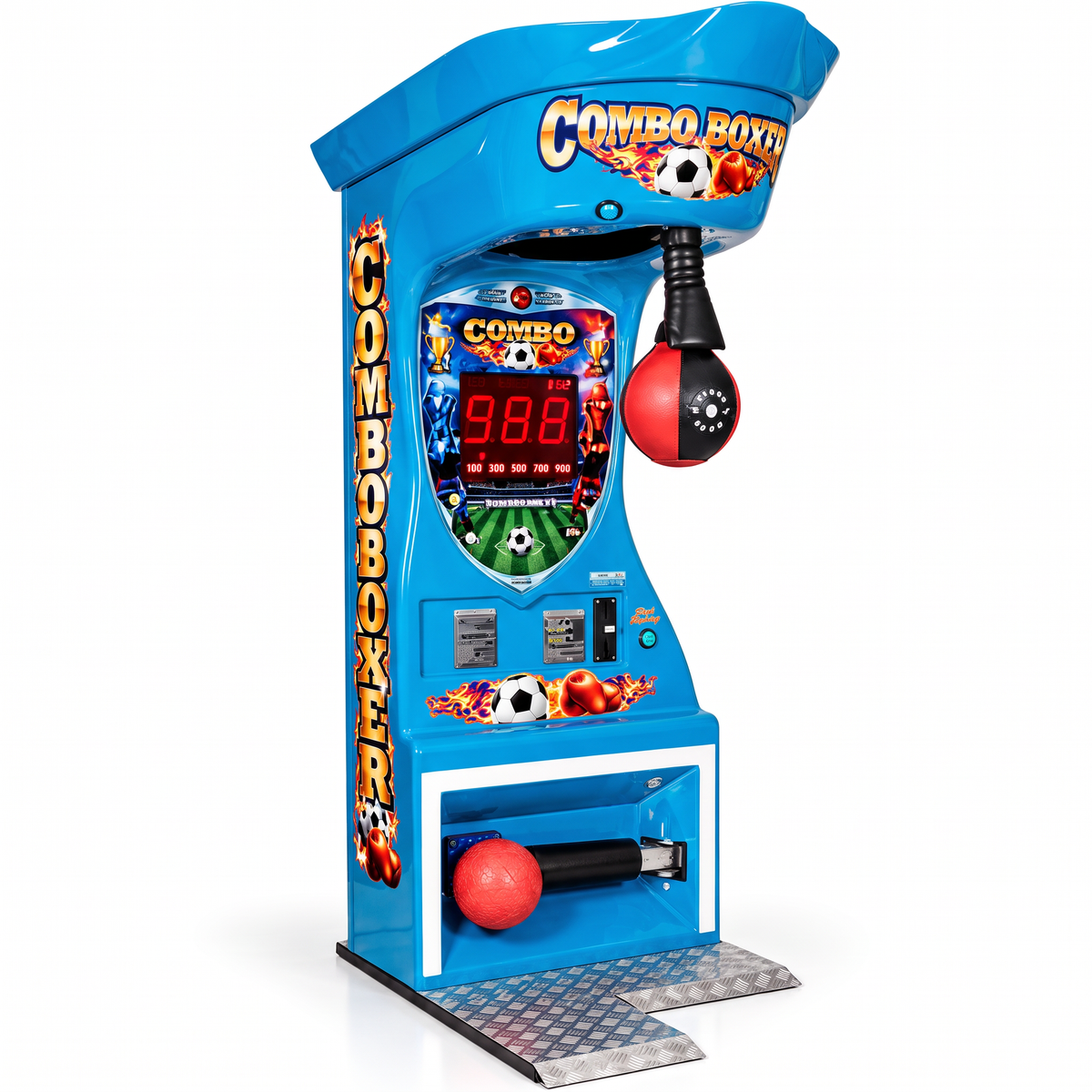 Coin Operated Boxing Punch Game Machine Metal Arcade Cabinet