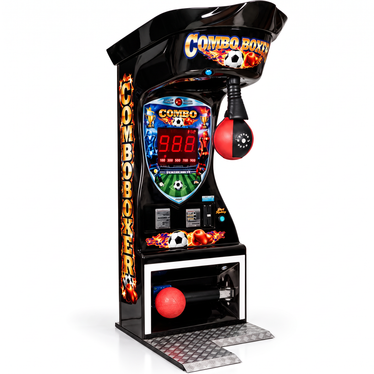 Coin Operated Boxing Punch Game Machine Metal Arcade Cabinet