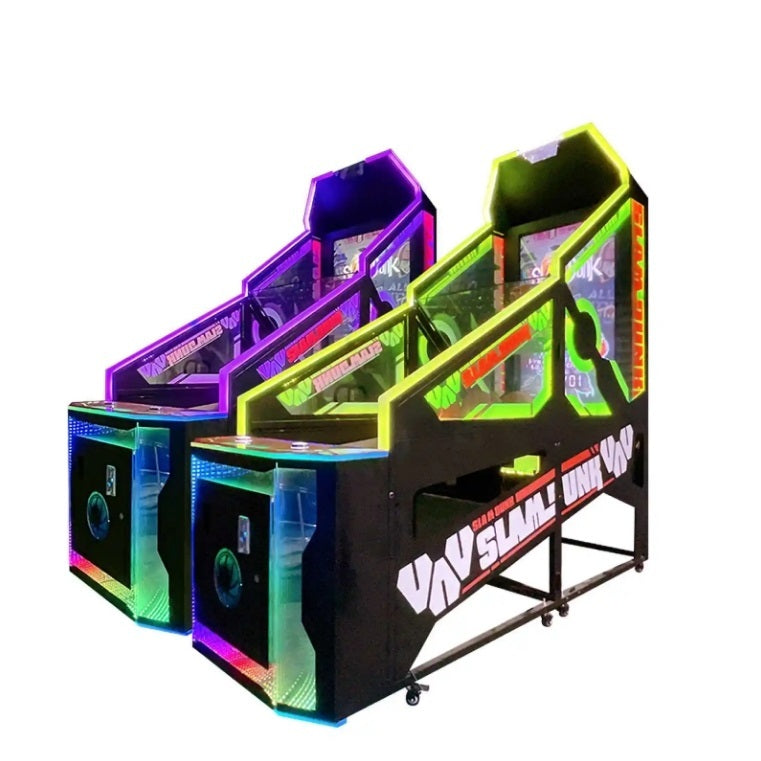 Indoor Electronic Street Basketball Arcade Shooting Simulator with LED Lights