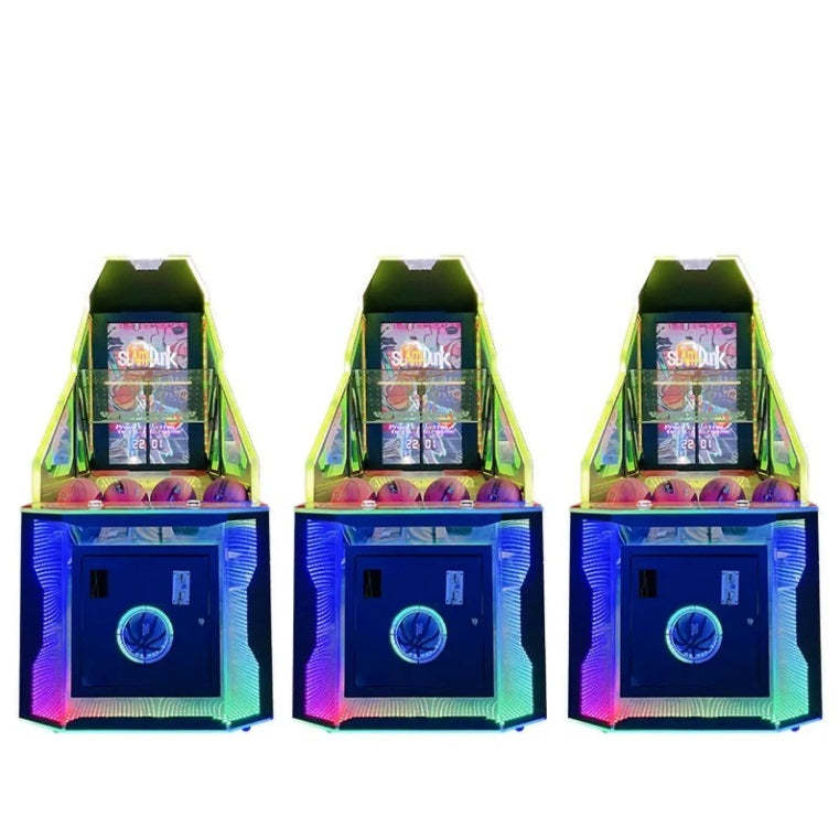 Indoor Electronic Street Basketball Arcade Shooting Simulator with LED Lights