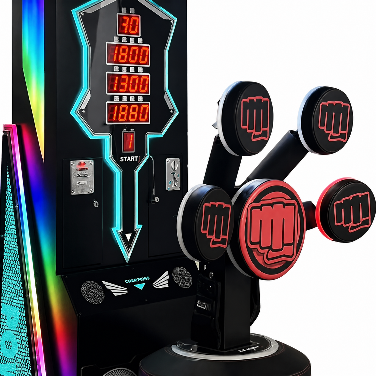 Interactive Multi Target Punching Arcade Boxing Machine Game