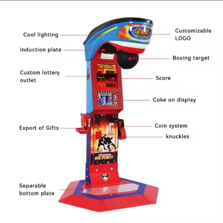 Jinns Coin Operated Dragon Punch Arcade Boxing Machine