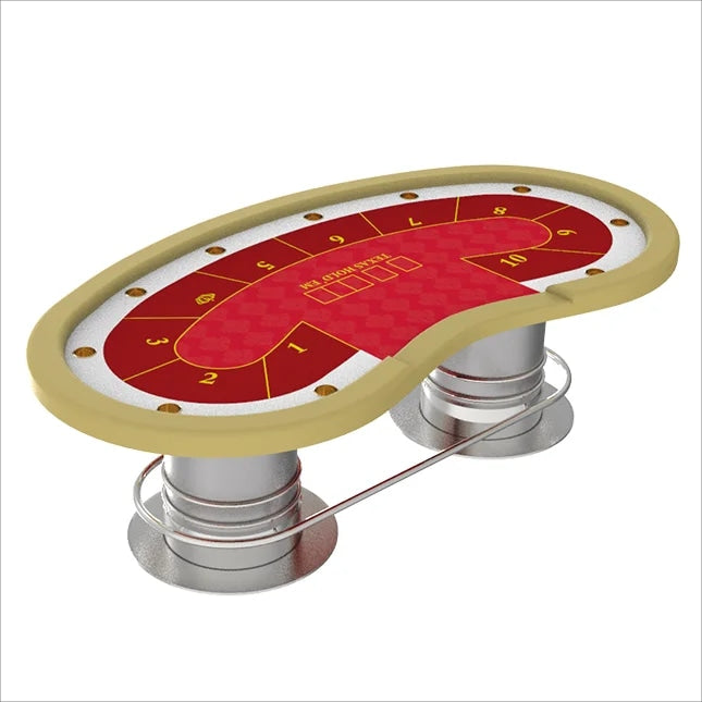 Luxury Wooden Texas Hold Em Poker Table Dealer Logo