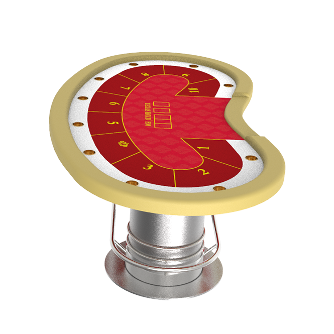 Luxury Wooden Texas Hold Em Poker Table Dealer Logo