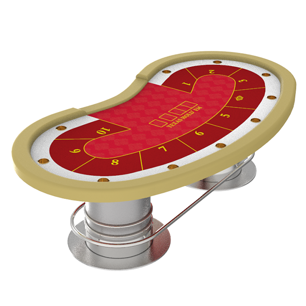 Luxury Wooden Texas Hold Em Poker Table Dealer Logo