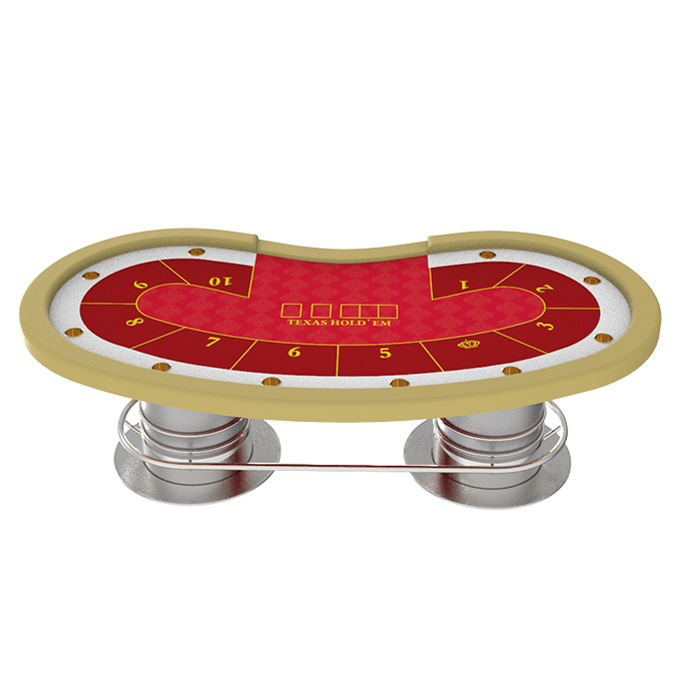 Luxury Wooden Texas Hold Em Poker Table Dealer Logo