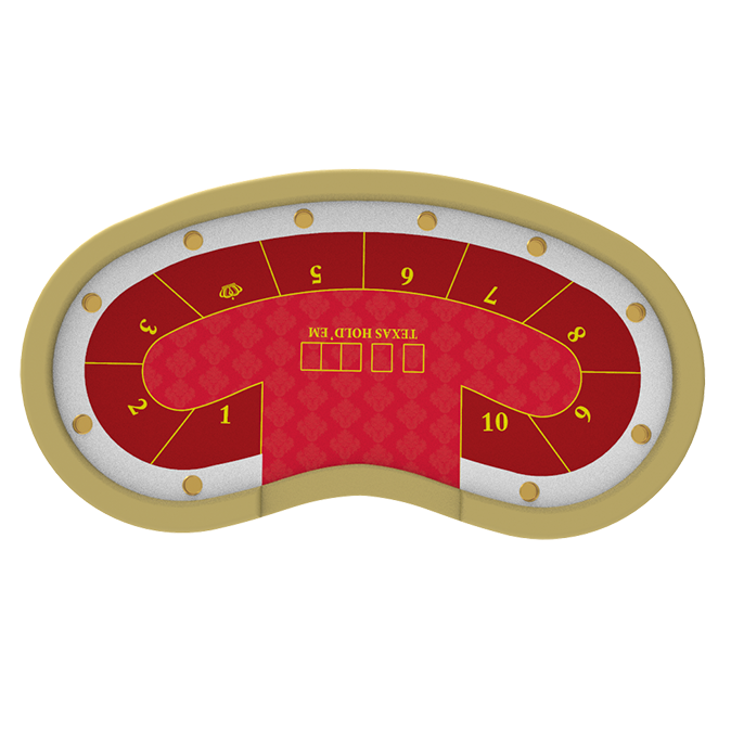 Luxury Wooden Texas Hold Em Poker Table Dealer Logo