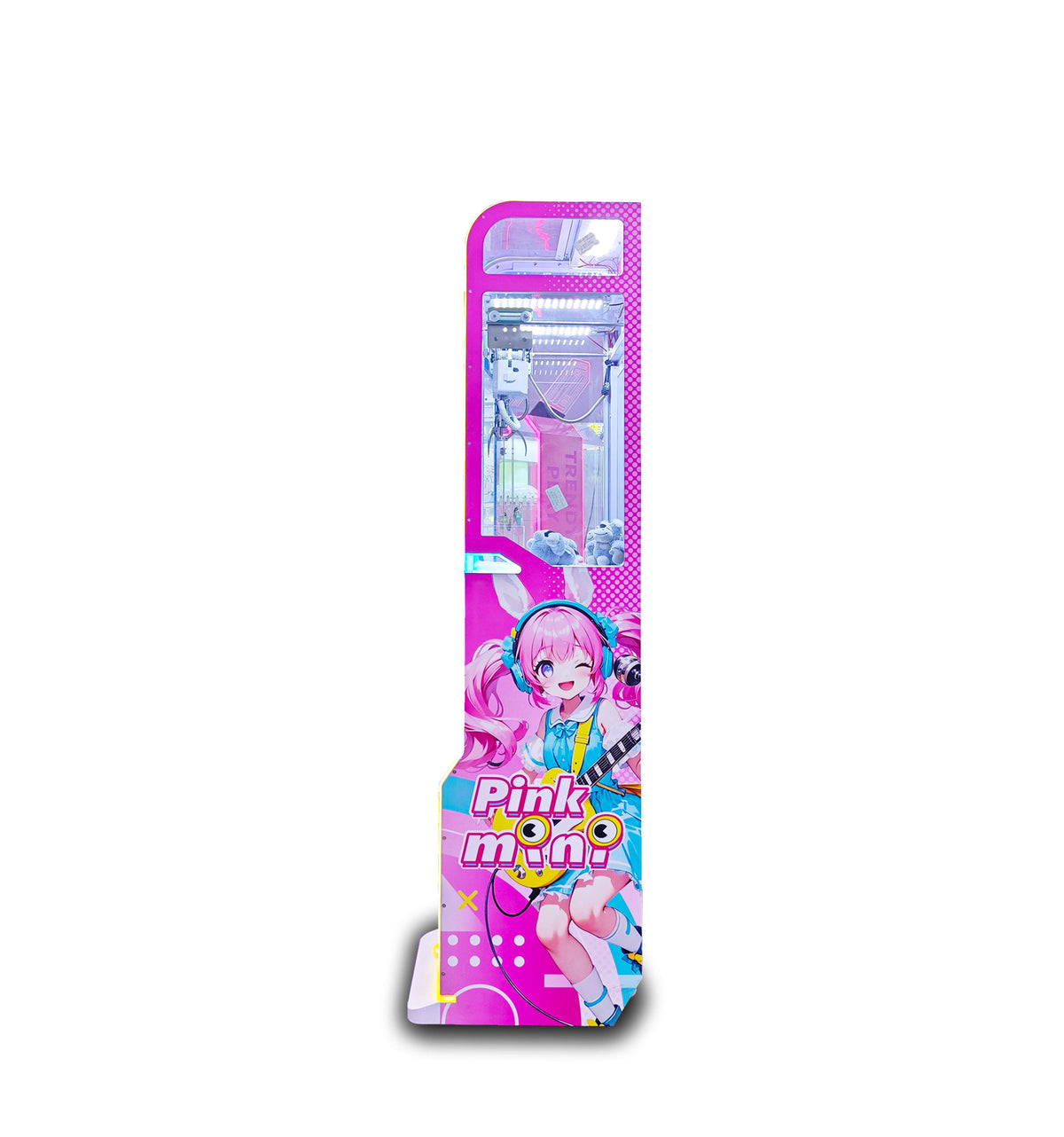 Pink Mini Coin Operated Metal Claw Crane Machine
