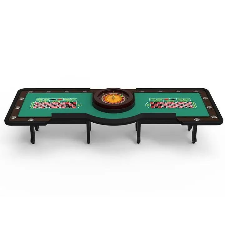 Professional 2 in 1 Casino Roulette Table with Dual Playing Areas