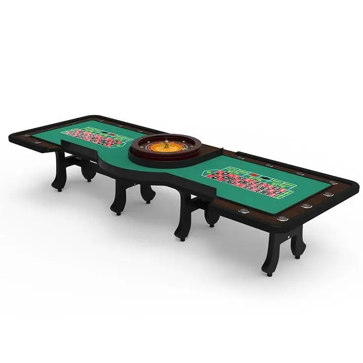Professional 2 in 1 Casino Roulette Table with Dual Playing Areas