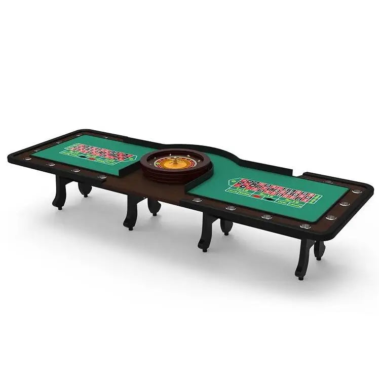 Professional 2 in 1 Casino Roulette Table with Dual Playing Areas