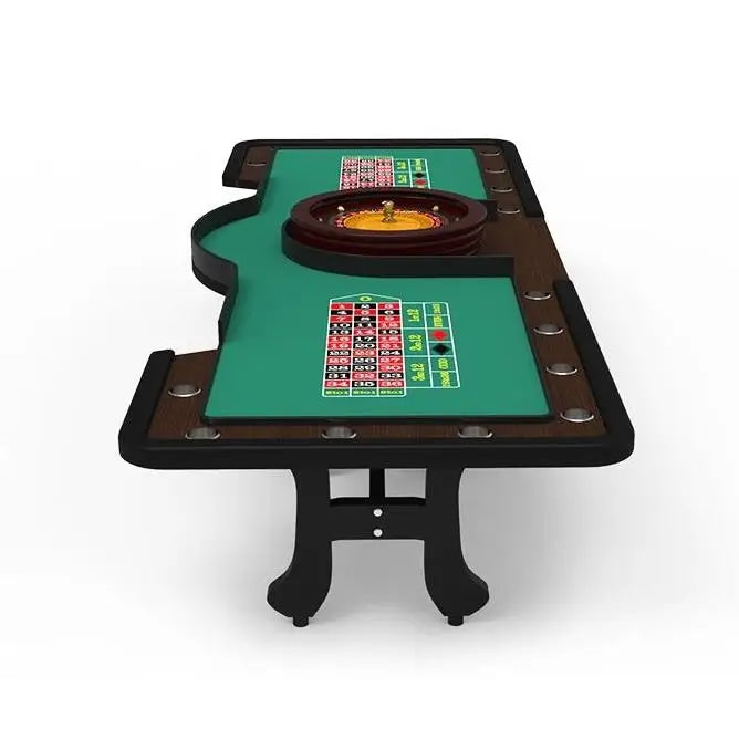 Professional 2 in 1 Casino Roulette Table with Dual Playing Areas