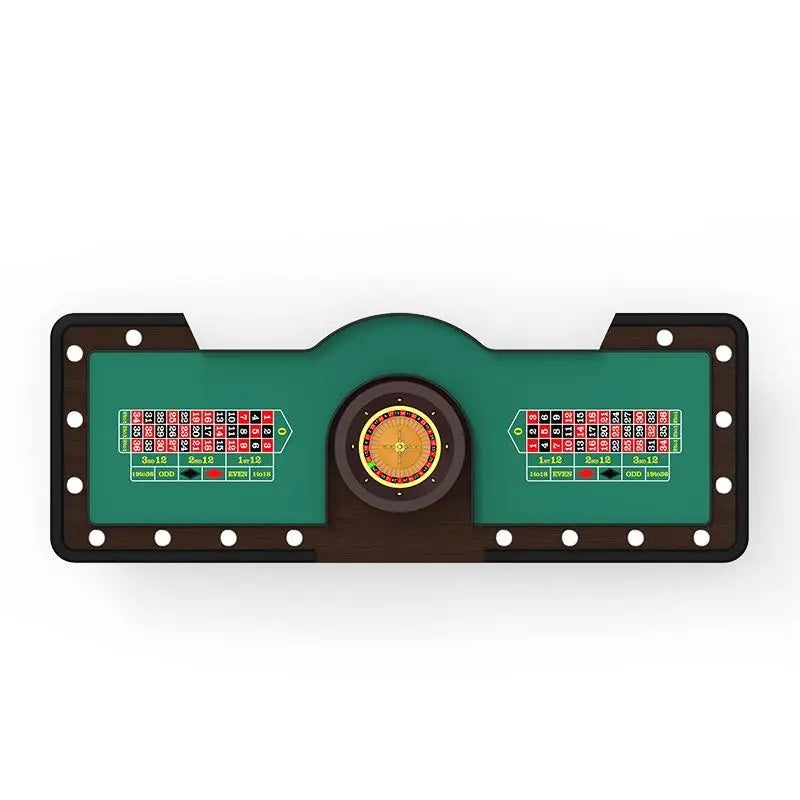 Professional 2 in 1 Casino Roulette Table with Dual Playing Areas
