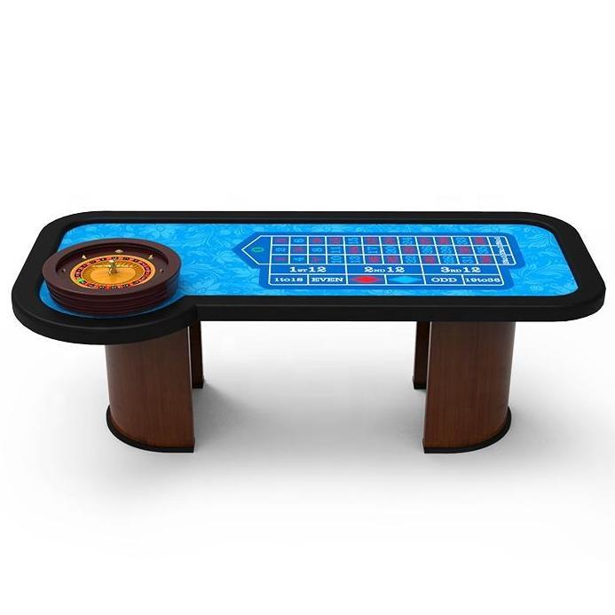 Roulette Wheel Table Poker Club Style MDF Solid Wood