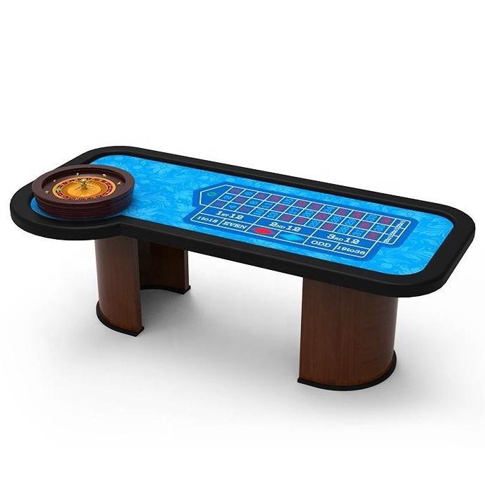 Roulette Wheel Table Poker Club Style MDF Solid Wood