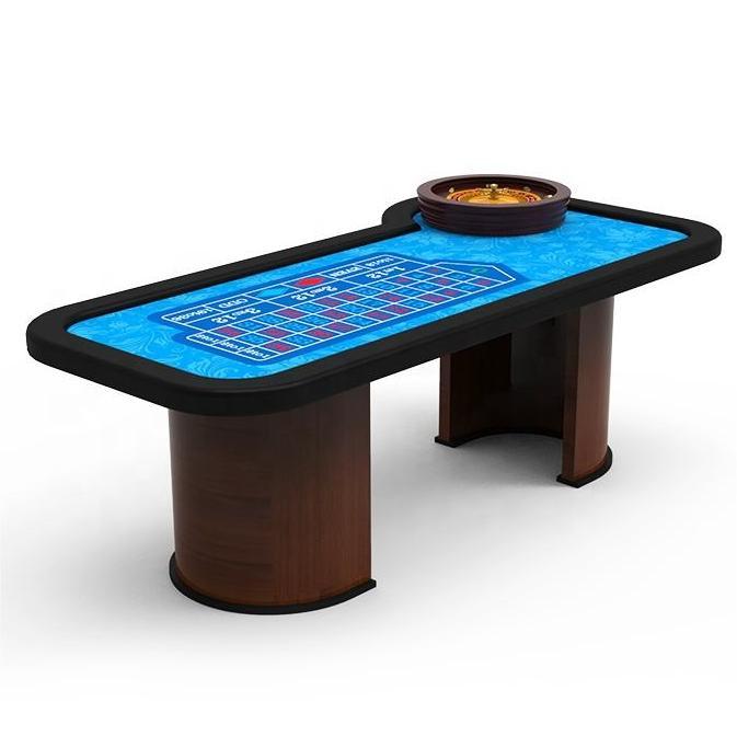 Roulette Wheel Table Poker Club Style MDF Solid Wood