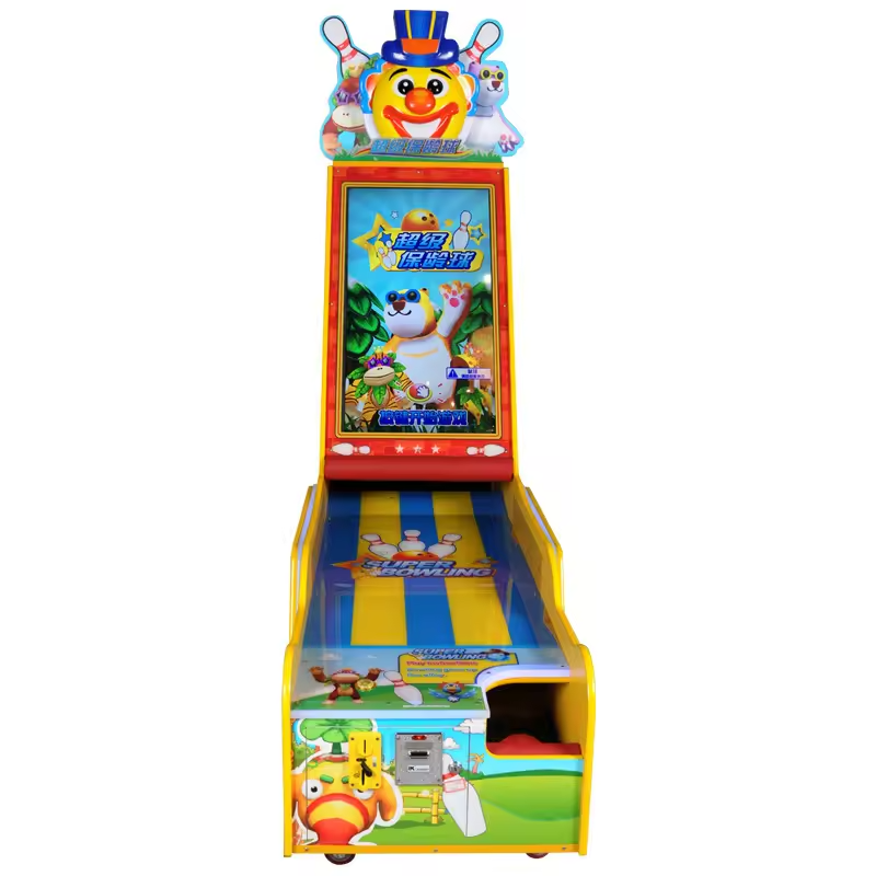 Single Player Coin Operated Bowling Arcade Game Machine
