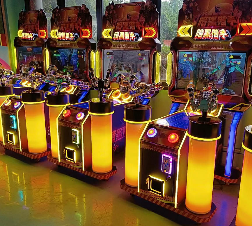 Two Player Coin Operated Arcade Shooting Game Machine