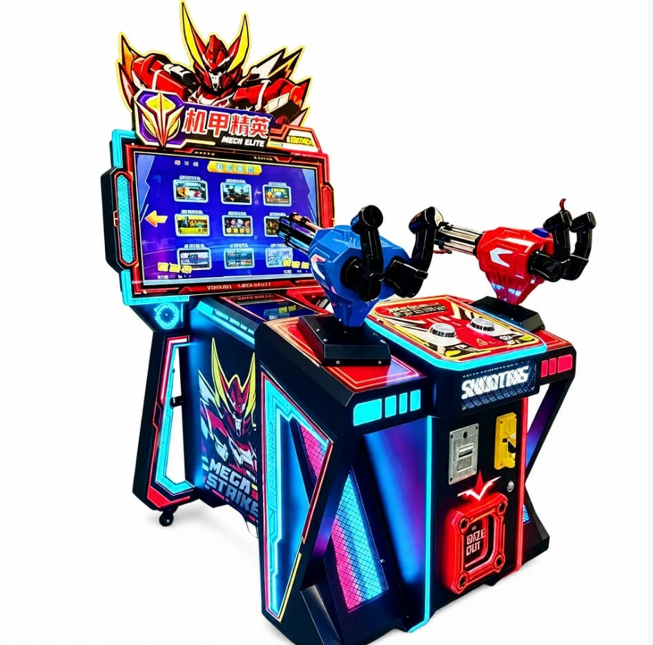 Two Player Coin Operated Shooting Arcade Game Machine