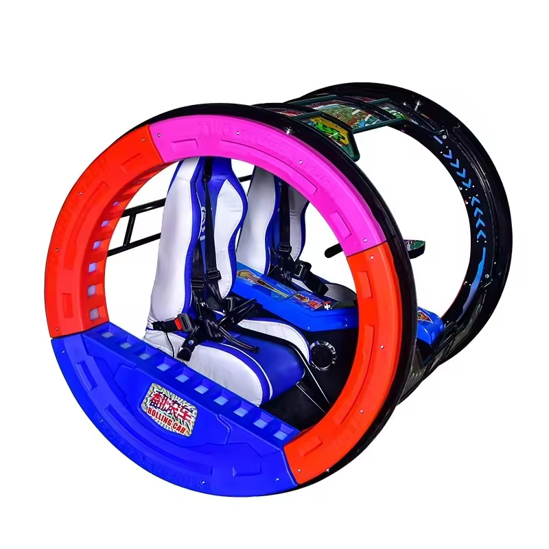 Two Player Parent Child Electric Bumper Car with LED Lights